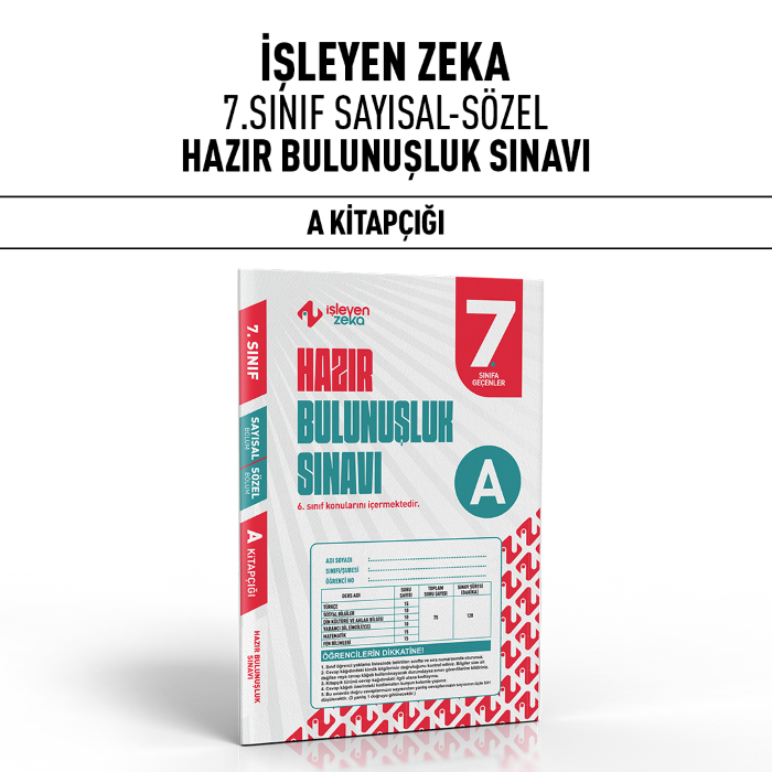 İŞLEYEN 07.SINIF HAZIR BULUNUŞLUK SINAVI A - 25-26